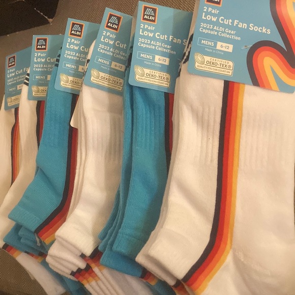 Aldi Gear Underwear & Socks Aldi Gear 223 White Or Light Blue 2pair